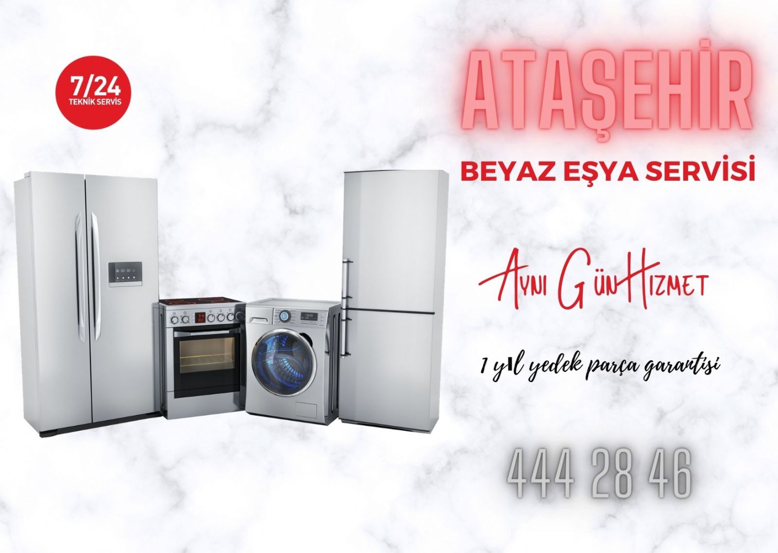 atasehir beyaz esya servisi 444 28 46 en iyi teknik servis